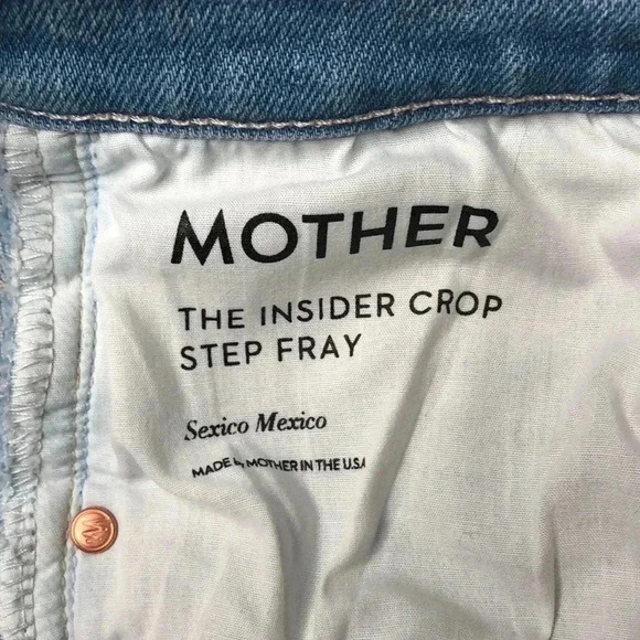 MOTHER- The Insider Crop Step Fray Limited Edition Jeans | Size 30 - Picture 11 of 15